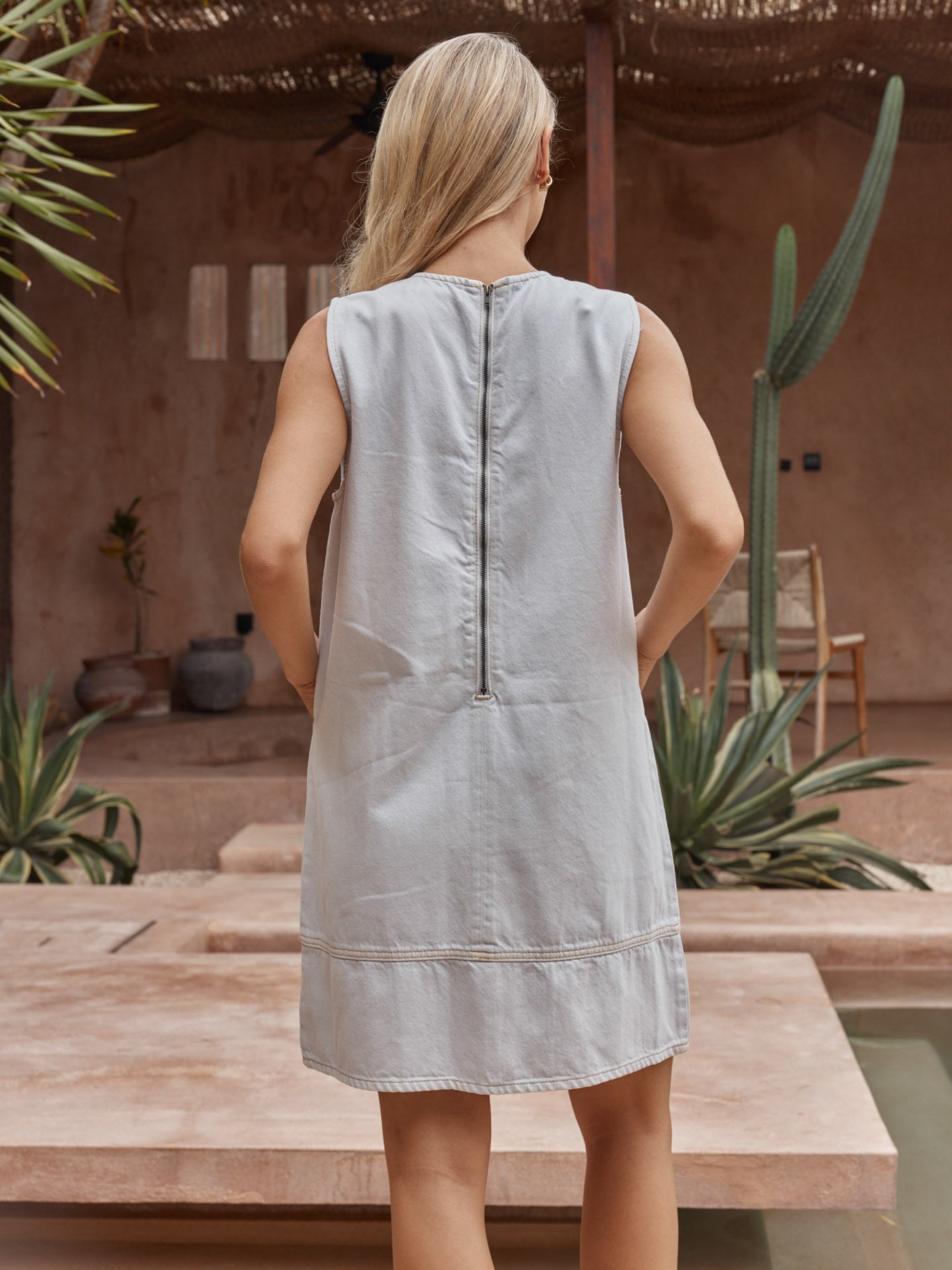 Sass Hart Denim Shift Dress - Image 3