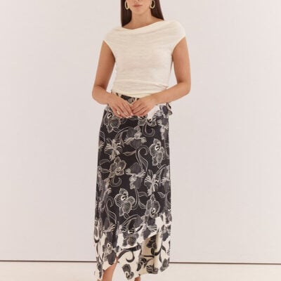 Sass Maribel Asym Wrap Skirt - Image 2