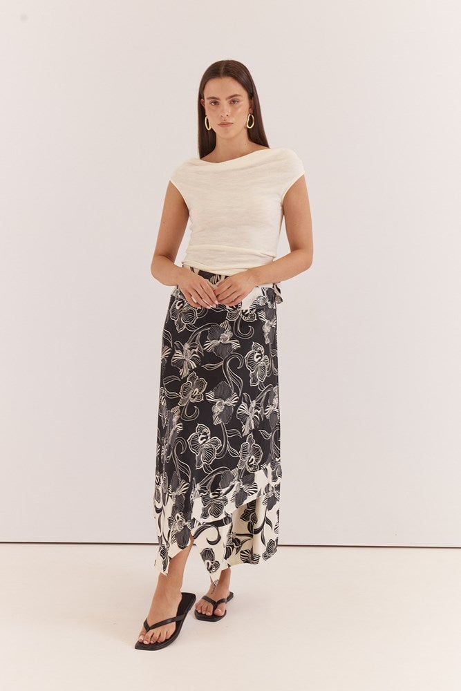 MNSASS211026013249029_2 Sass Maribel Asym Wrap Skirt - Image 2