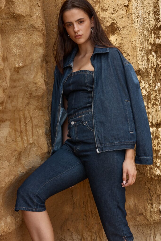 Sass Kumi Zip Denim Jacket - Image 1