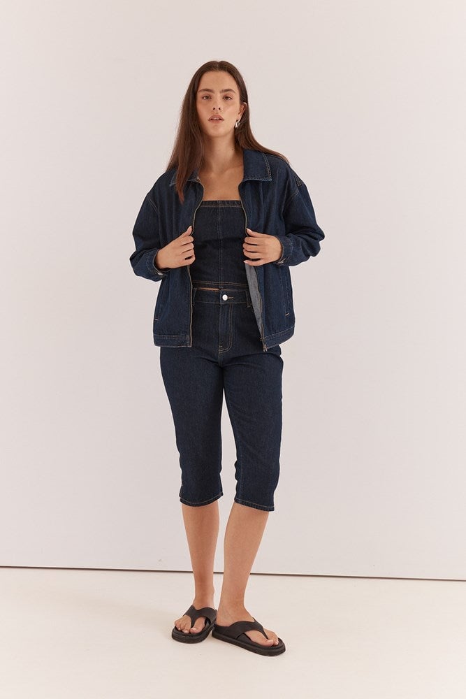 Sass Kumi Zip Denim Jacket - Image 3