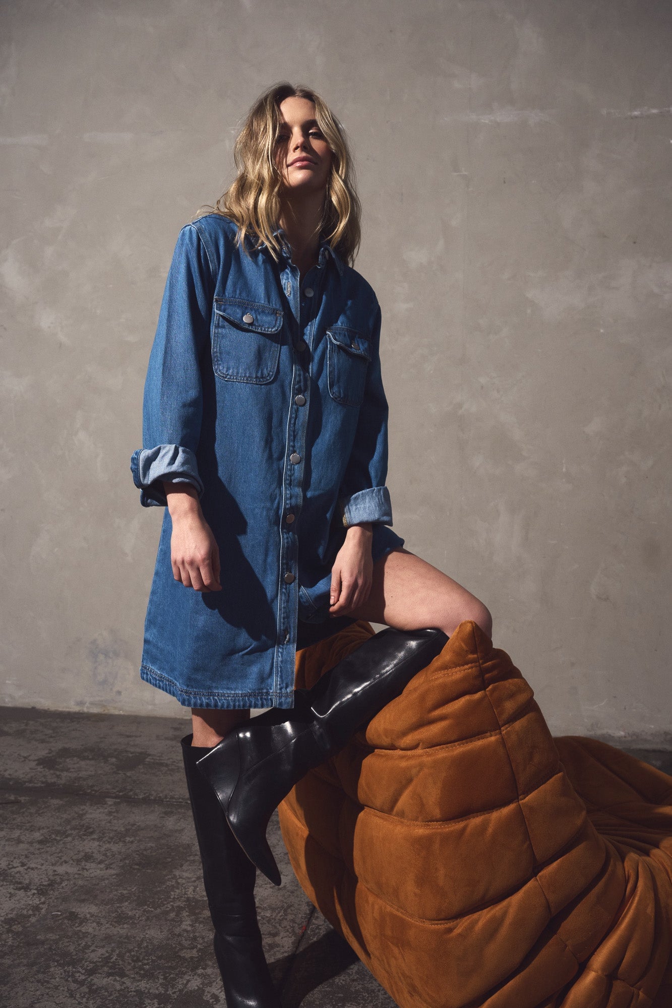 Sass Aveline Denim Shirt Dress - Image 1