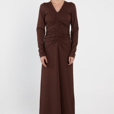 Sass Abia Gathered Front Jersey Dress - Image 1