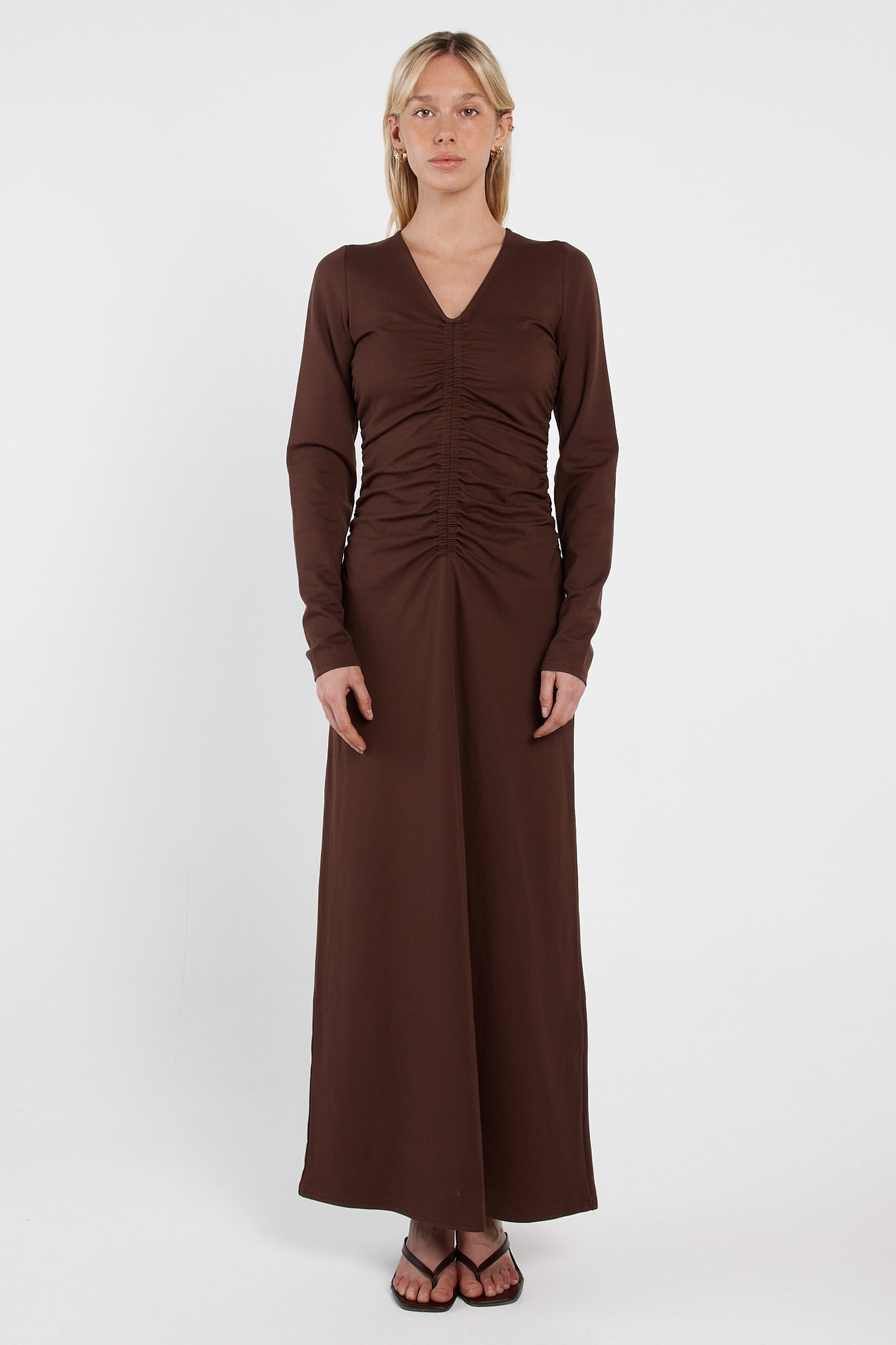 Sass Abia Gathered Front Jersey Dress - Image 1