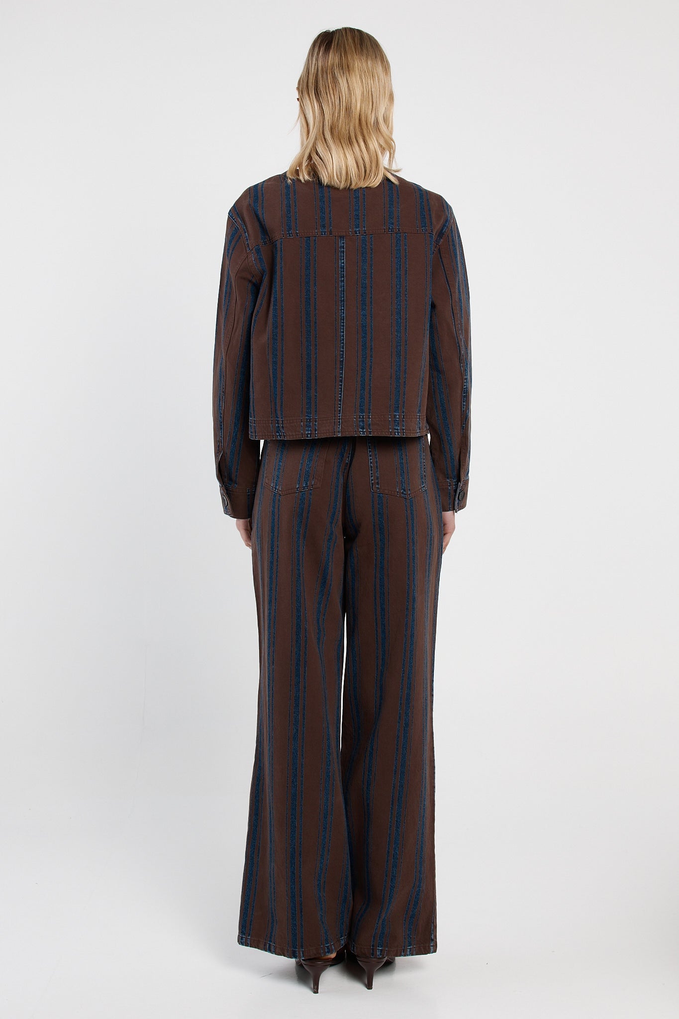 Sass Maja Stripe Denim Jacket - Image 2