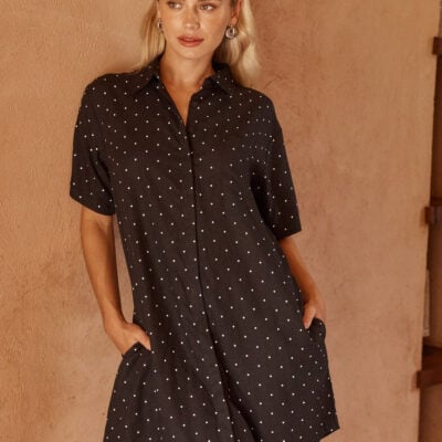 Sass Lizzie Spot Shirt Dress - Image 1