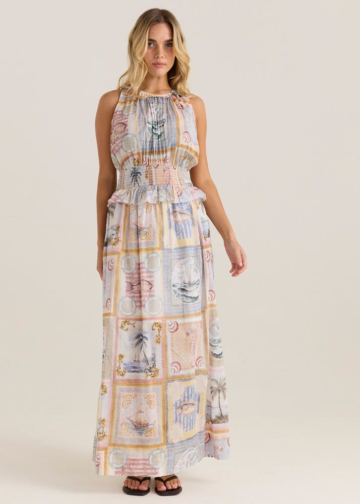 Sass Reo Peplum Maxi Dress - Image 3