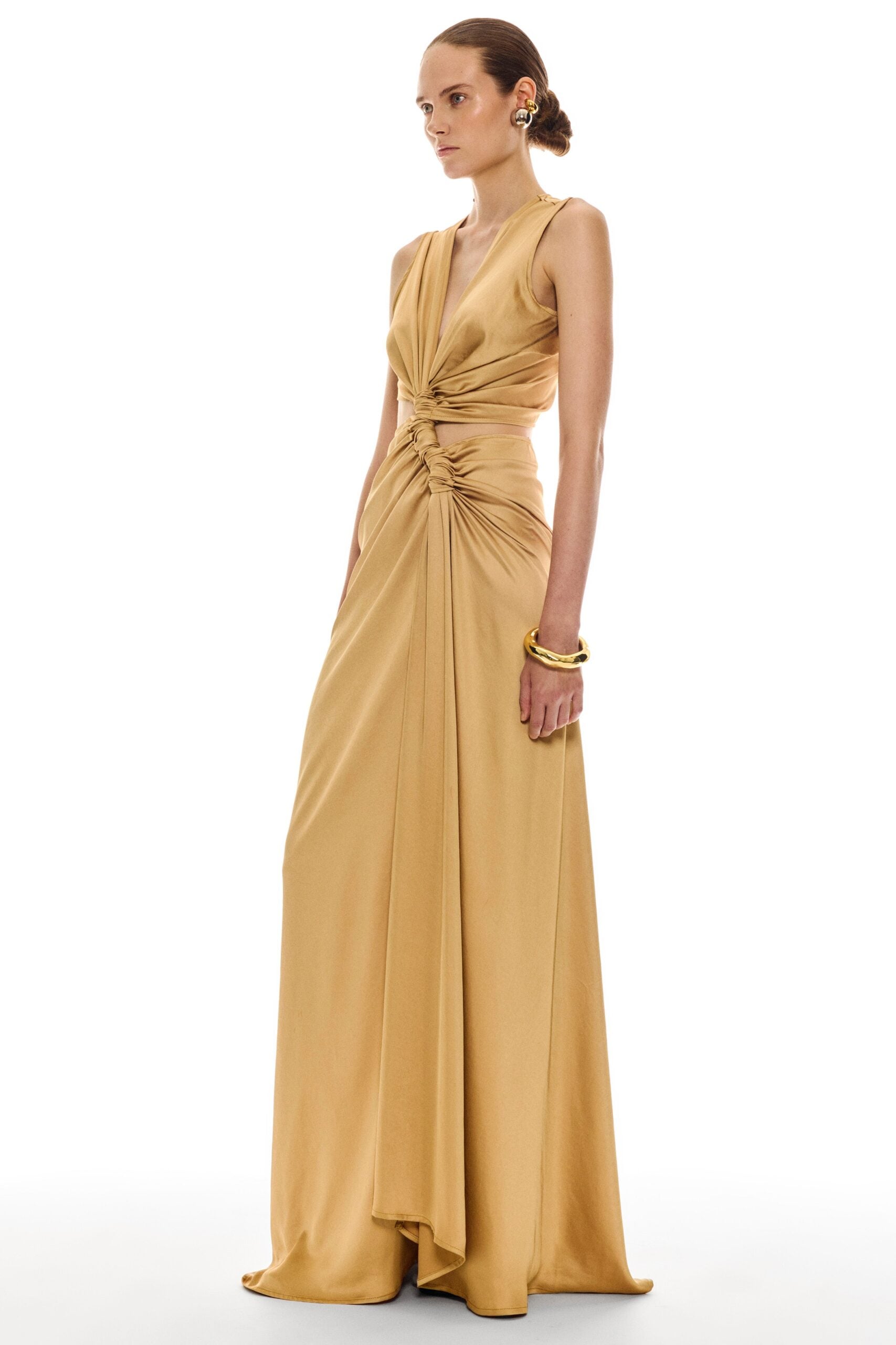 Sid Neigum Satin Triple Loop Dress - Image 3