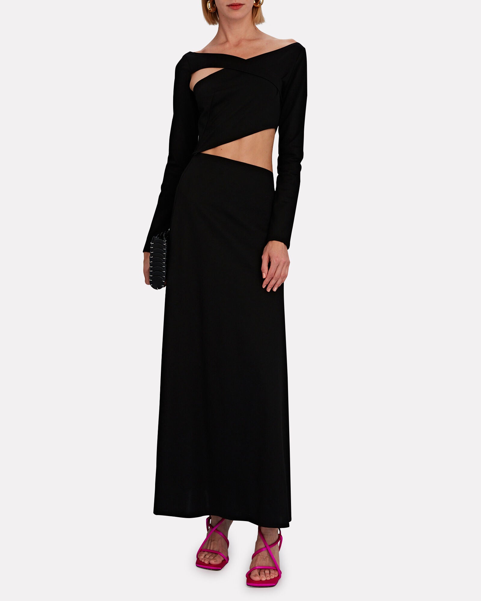 MNSDN041026051515482_2 Sid Neigum Cutout Maxi Dress - Image 2