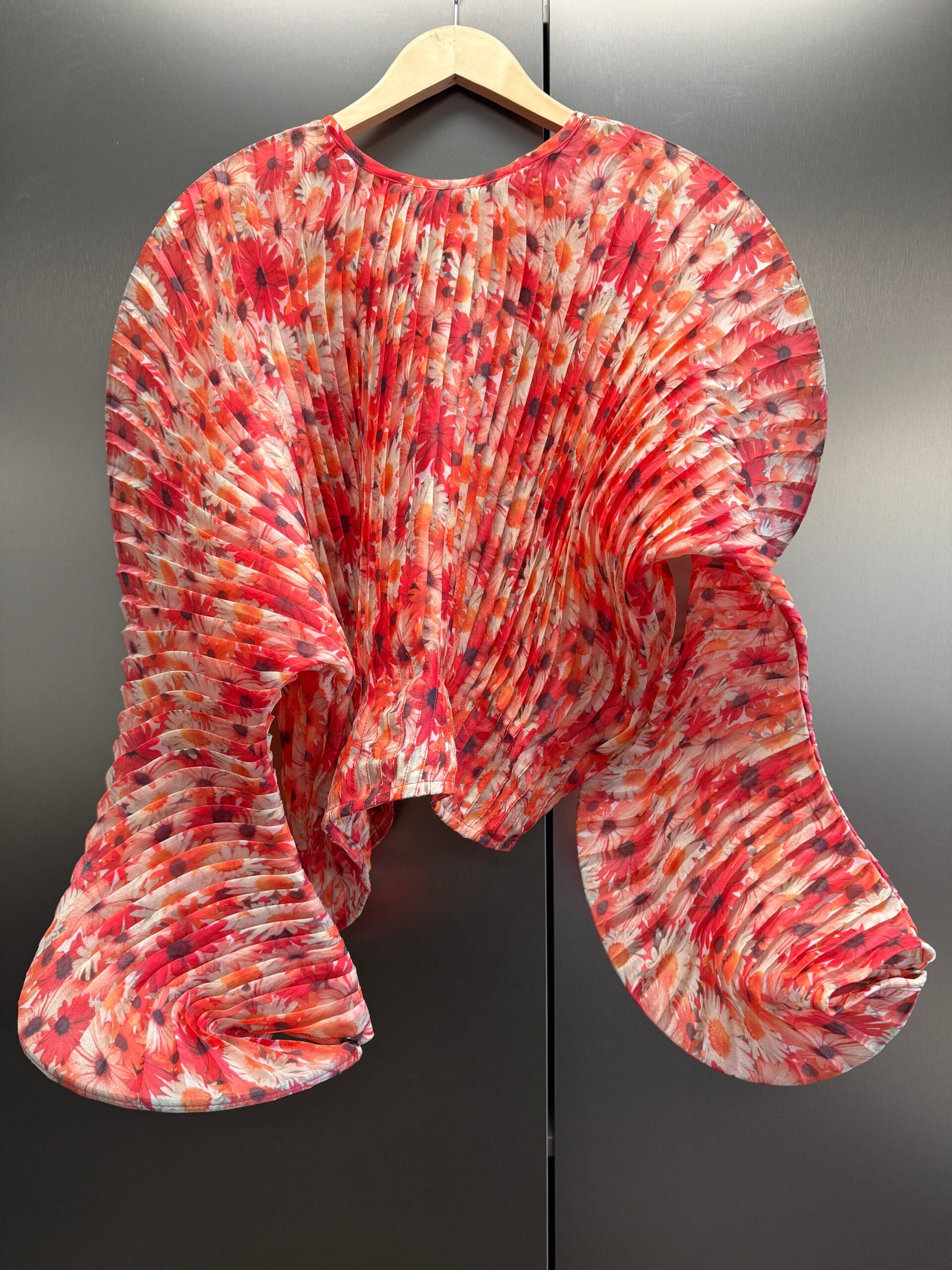 Sid Neigum Floral Pleated Blouse - Image 1