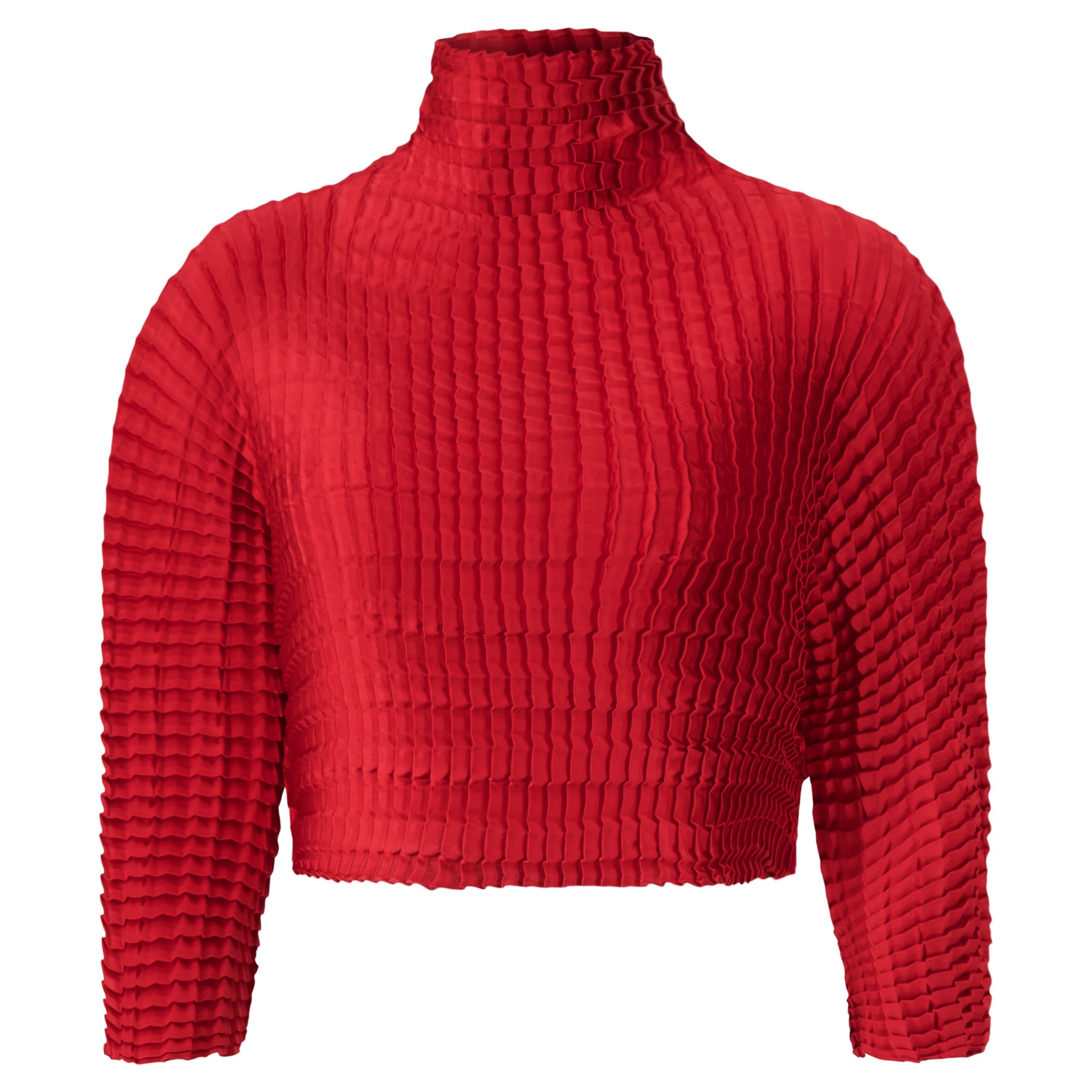 Sid Neigum Double Pleated Mock Neck Blouse - Image 1