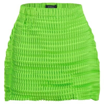 Sid Neigum Double Pleated Bell Mini Skirt - Image 1