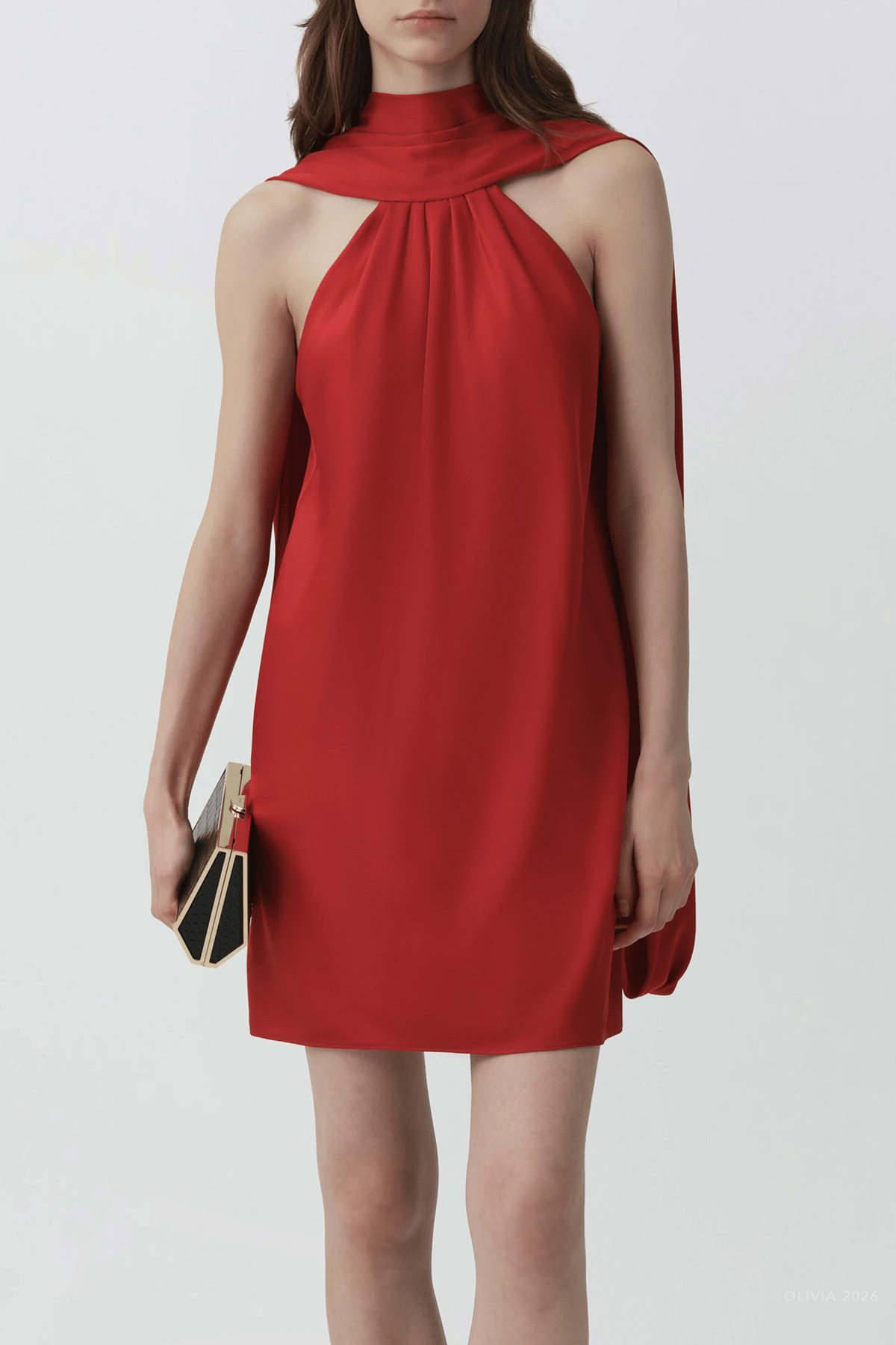 MNSIMK041026044150100_2 Simkhai Toni Satin Mini Dress - Image 2