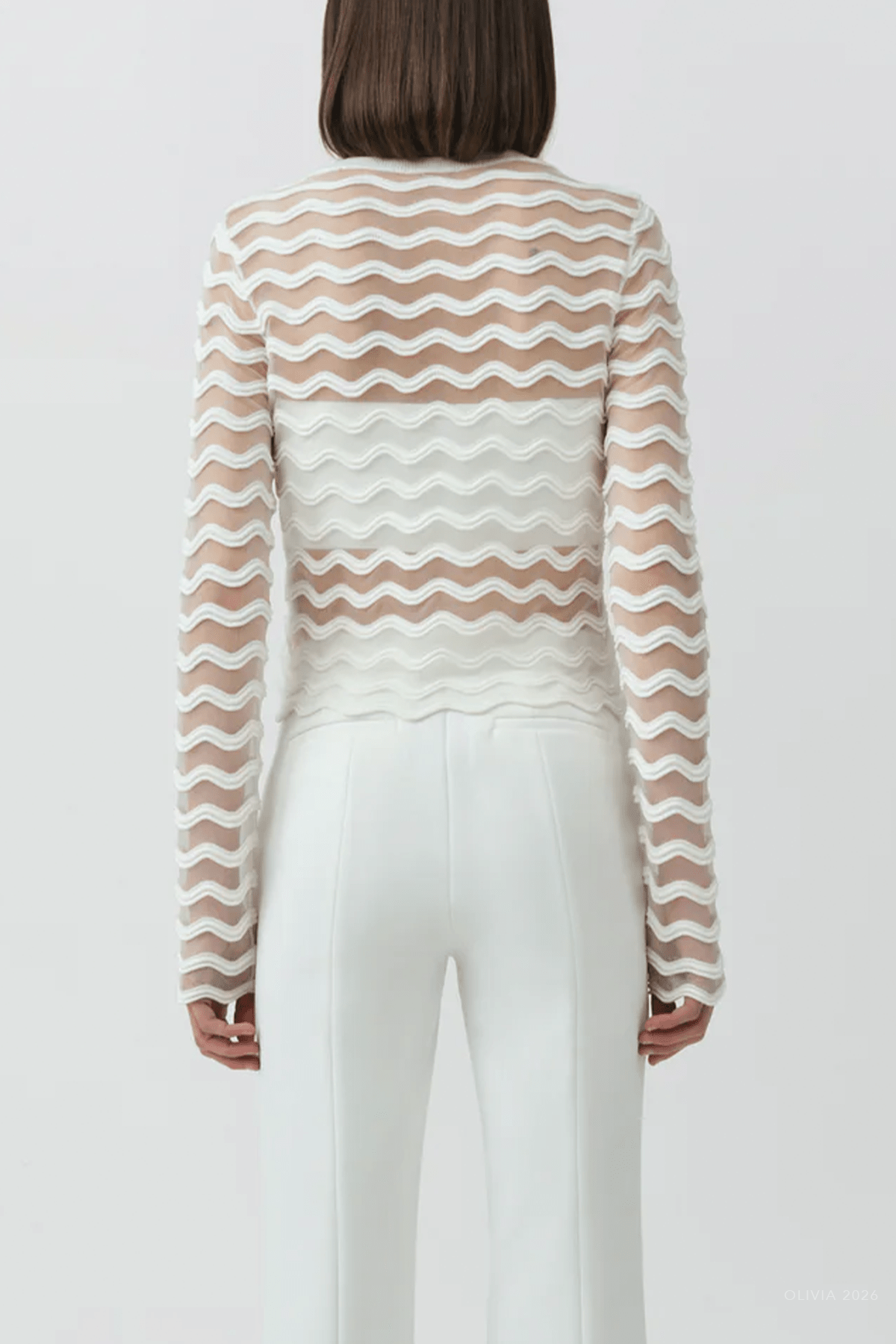 MNSIMK051026010513067_3 Simkhai Maxime Wavy Knit Cardigan - Image 3