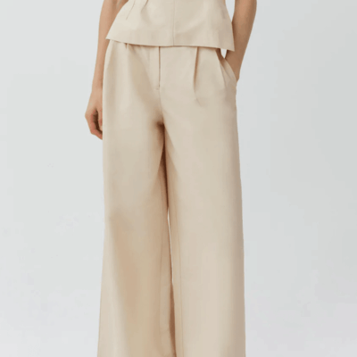 Simkhai Leroy Pleated Wide Leg Pant - Image 2
