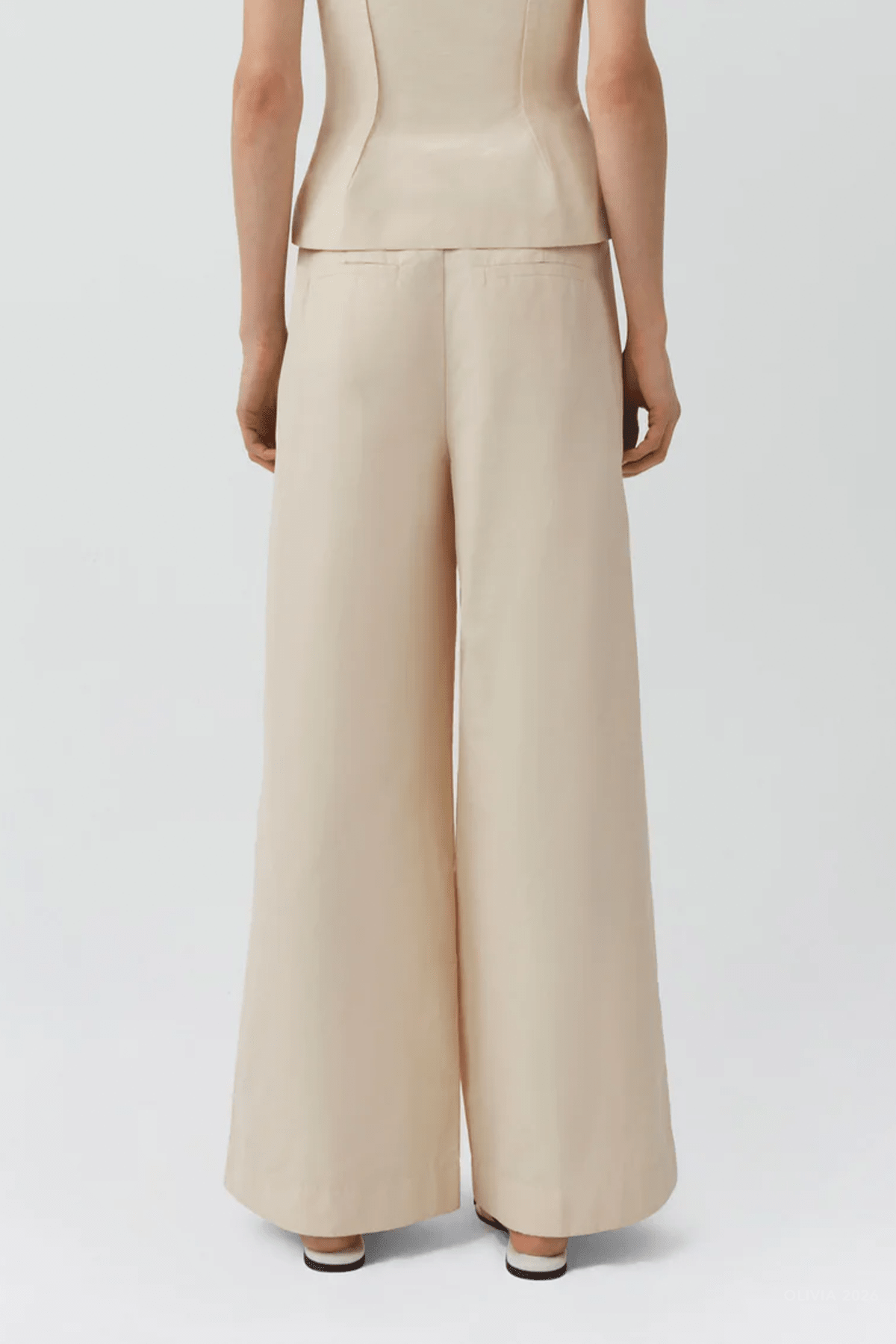 MNSIMK051026010513068_3 Simkhai Leroy Pleated Wide Leg Pant - Image 3
