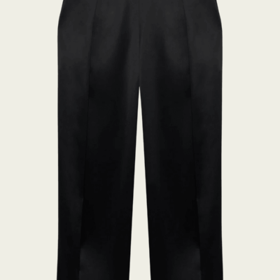 Simkhai Faye Satin Side Slit Pant - Image 1