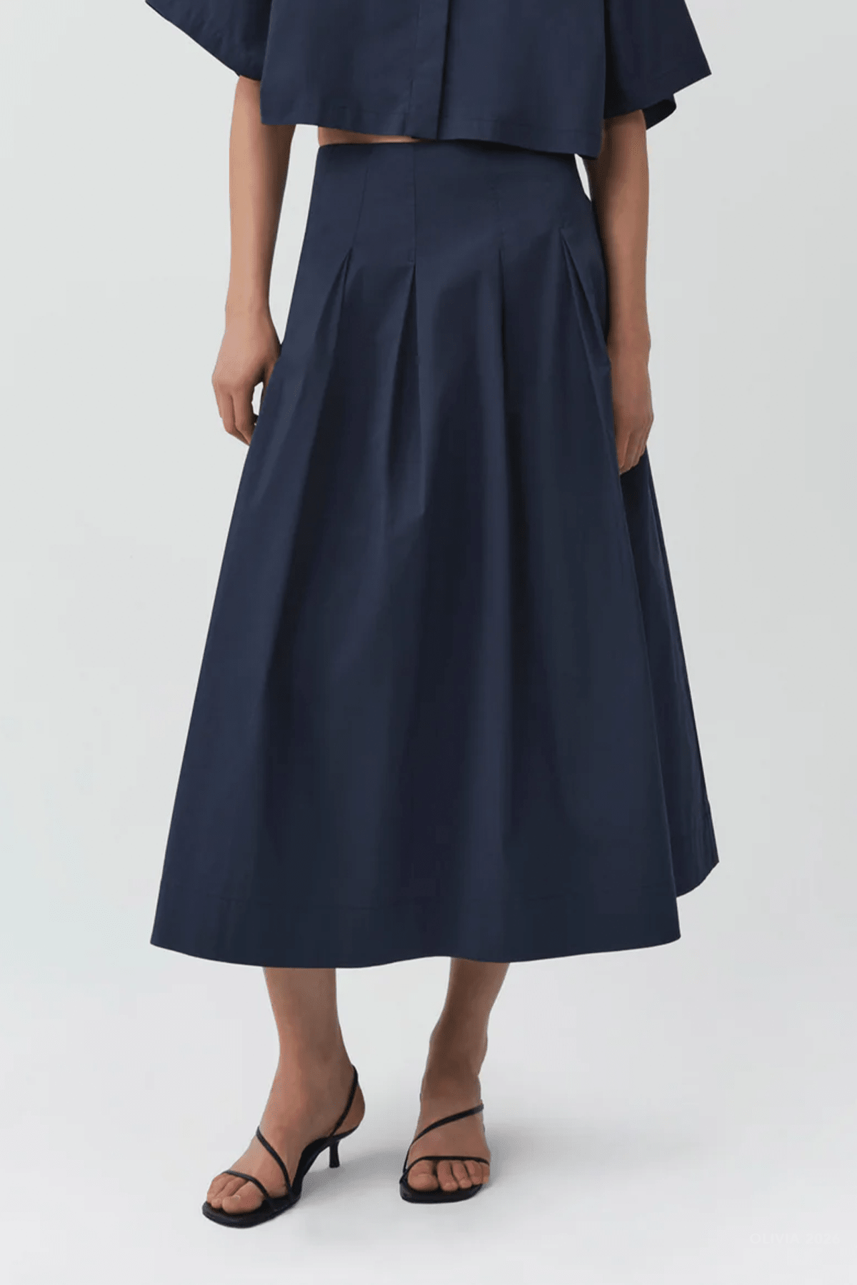 Simkhai Elora Cotton Midi Skirt - Image 2