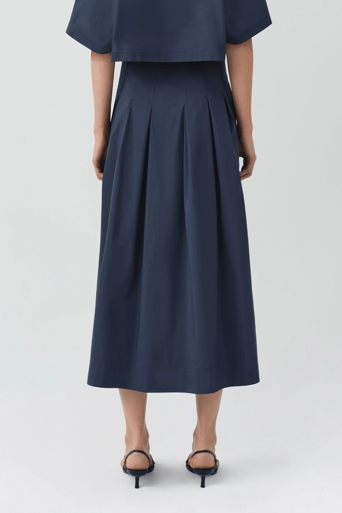 Simkhai Elora Cotton Midi Skirt - Image 3