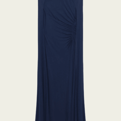 Simkhai Demi Draped Jersey Cape Gown - Image 1