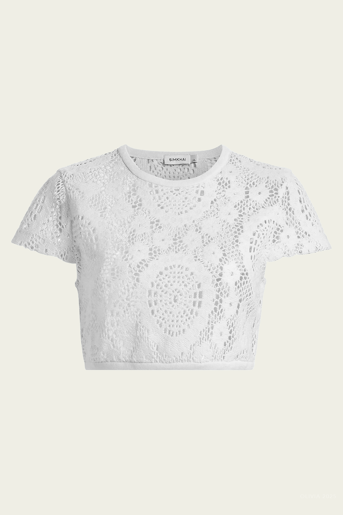 Simkhai Lidie Crochet Lace Top - Image 1
