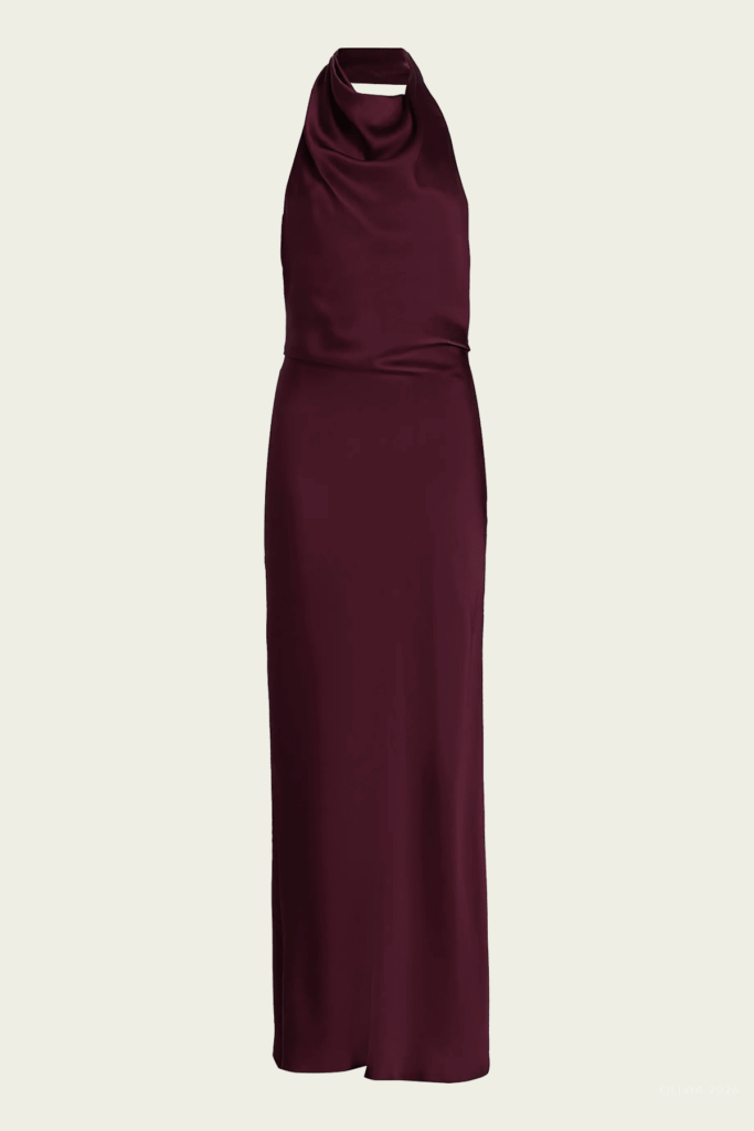 Simkhai Reannon Draped Satin Gown - Image 1