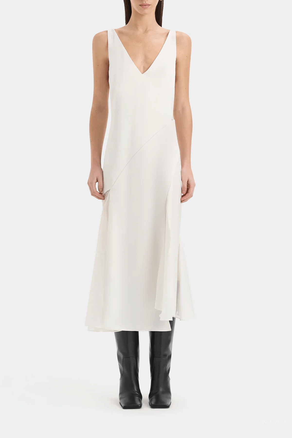 MNSIR051026011322168_2 SIR. Ingrid Lace Midi Dress - Image 2