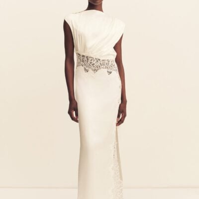 Shona Joy Eniko Lace Gathered Maxi Dress - Image 1