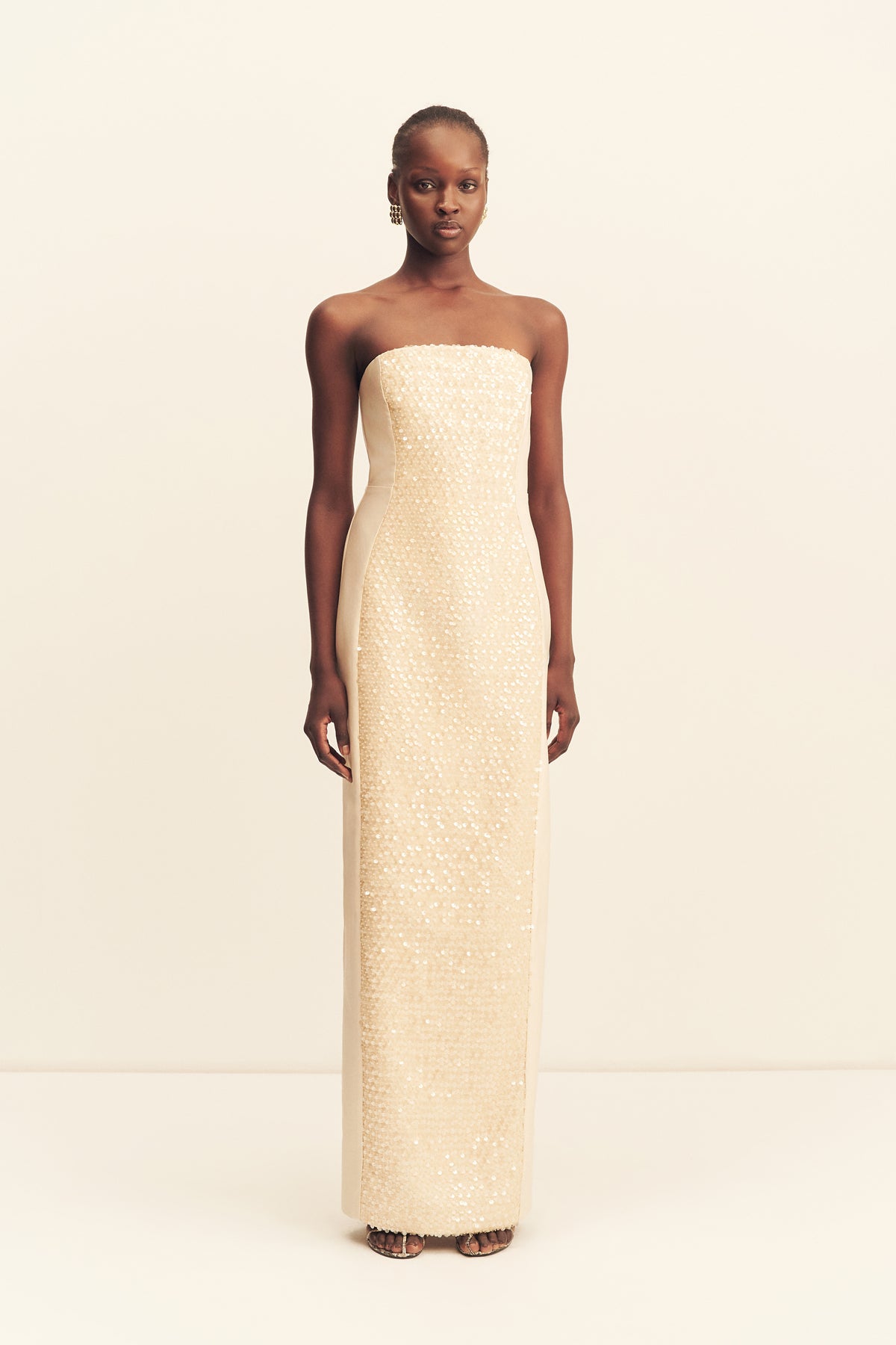 Shona Joy Eluna Panelled Sequin Maxi Dress - Image 1