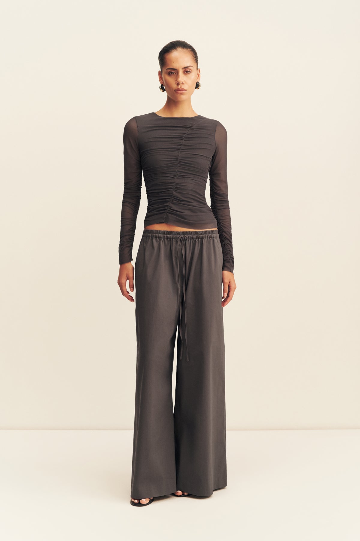 Shona Joy Campbell Wide Leg Drawstring Pant - Image 1