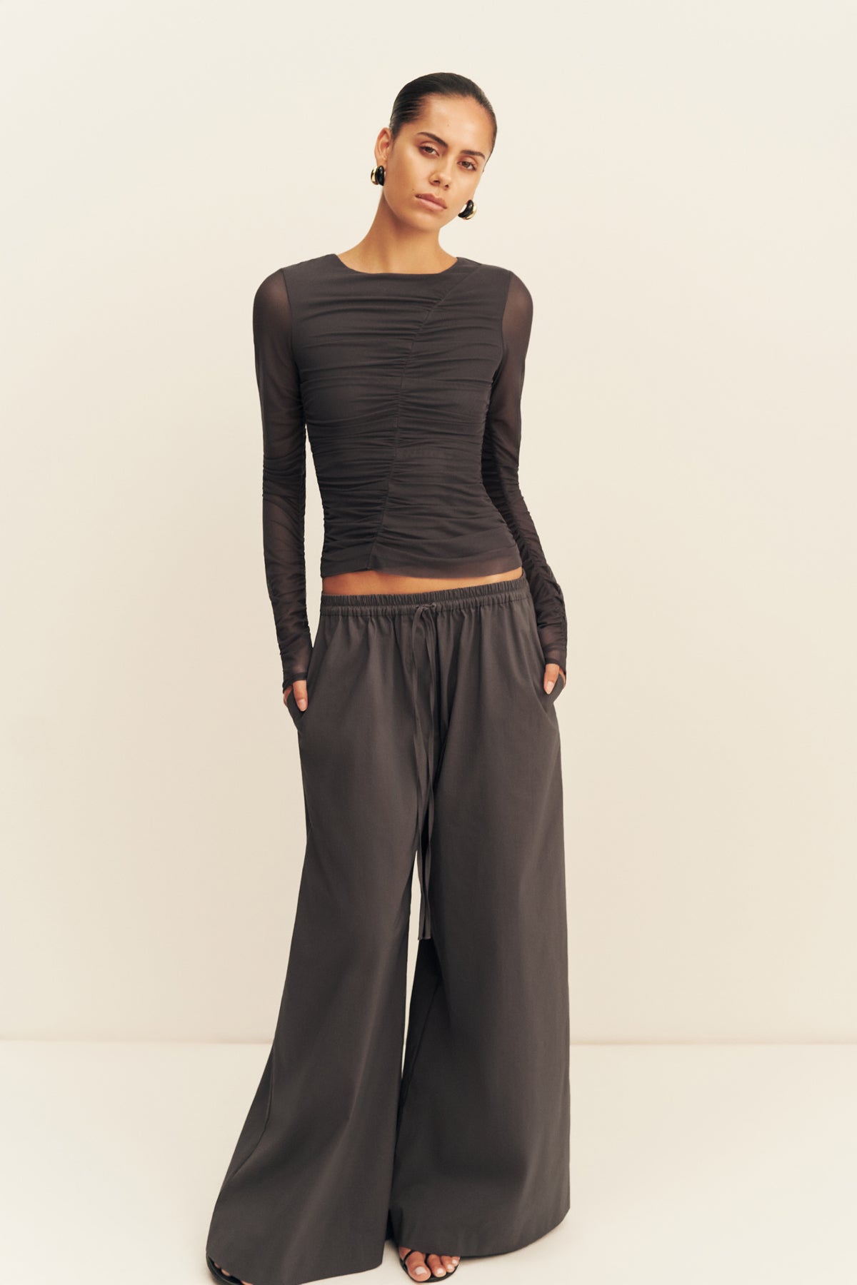 MNSJ041026043652018_2 Shona Joy Campbell Wide Leg Drawstring Pant - Image 2