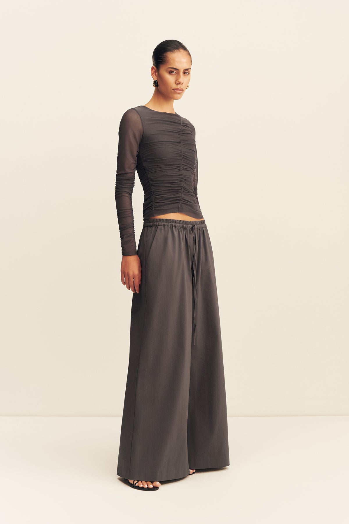 MNSJ041026043652018_3 Shona Joy Campbell Wide Leg Drawstring Pant - Image 3
