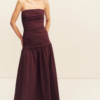 Shona Joy Campbell Strapless Ruched Maxi Dress - Image 2