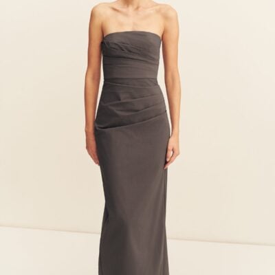 Shona Joy Campbell Strapless Draped Maxi Dress - Image 2