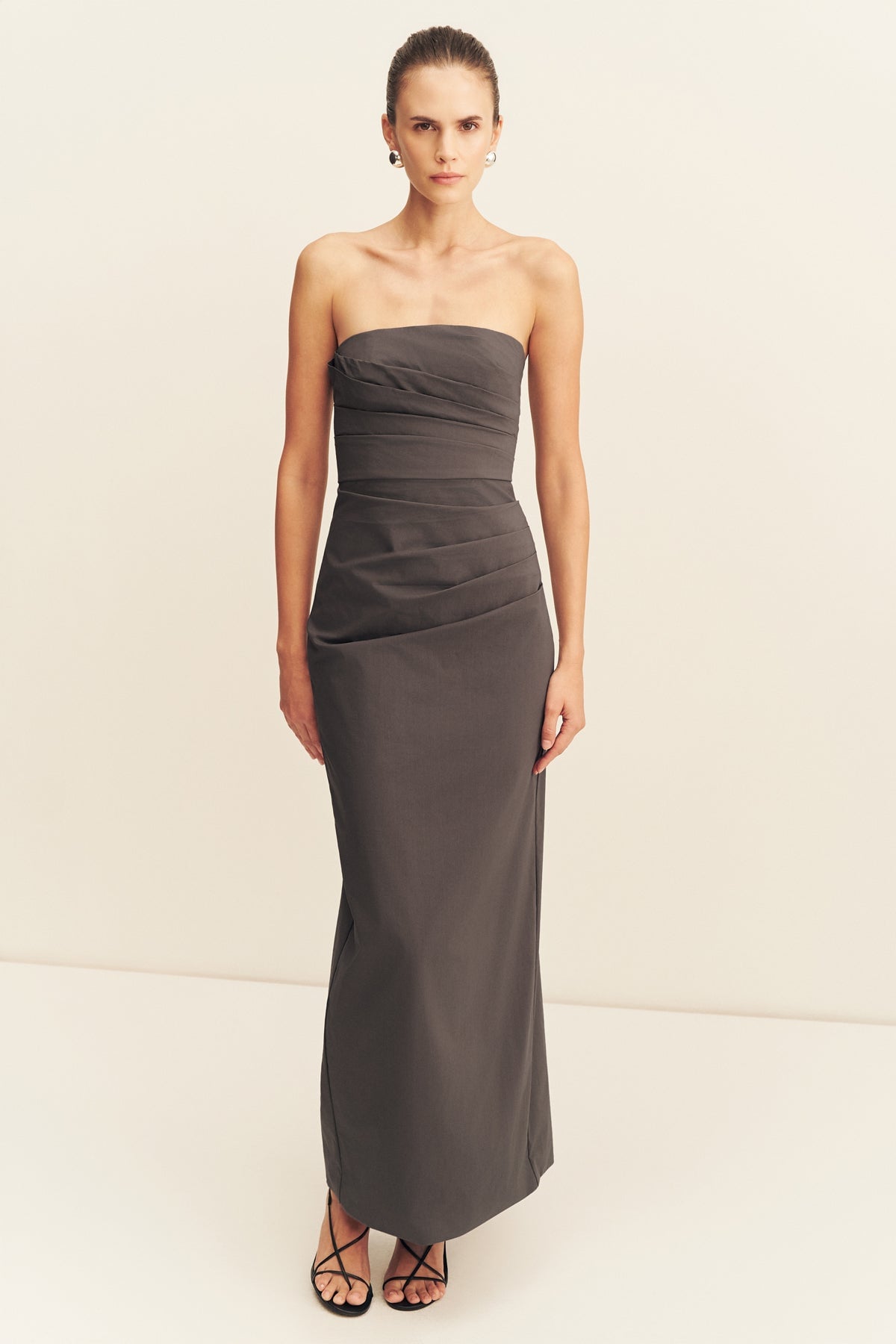 Shona Joy Campbell Strapless Draped Maxi Dress - Image 2