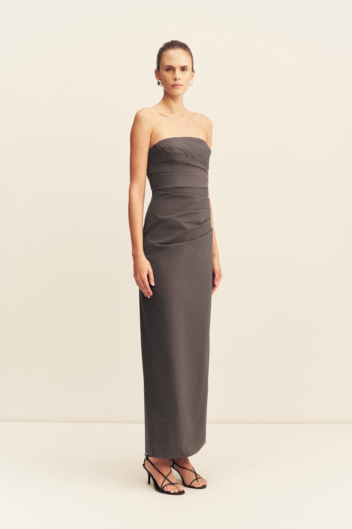 Shona Joy Campbell Strapless Draped Maxi Dress - Image 3