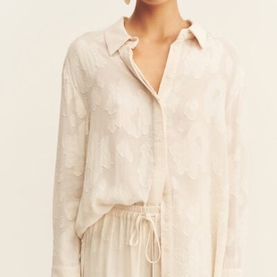 Shona Joy Bowery Jacquard Sheer Shirt - Image 2