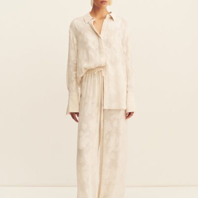 Shona Joy Bowery Jacquard Sheer Pant - Image 1