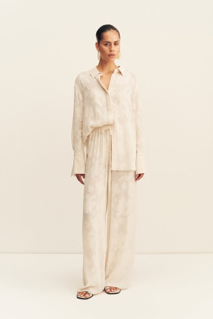 Shona Joy Bowery Jacquard Sheer Pant - Image 1