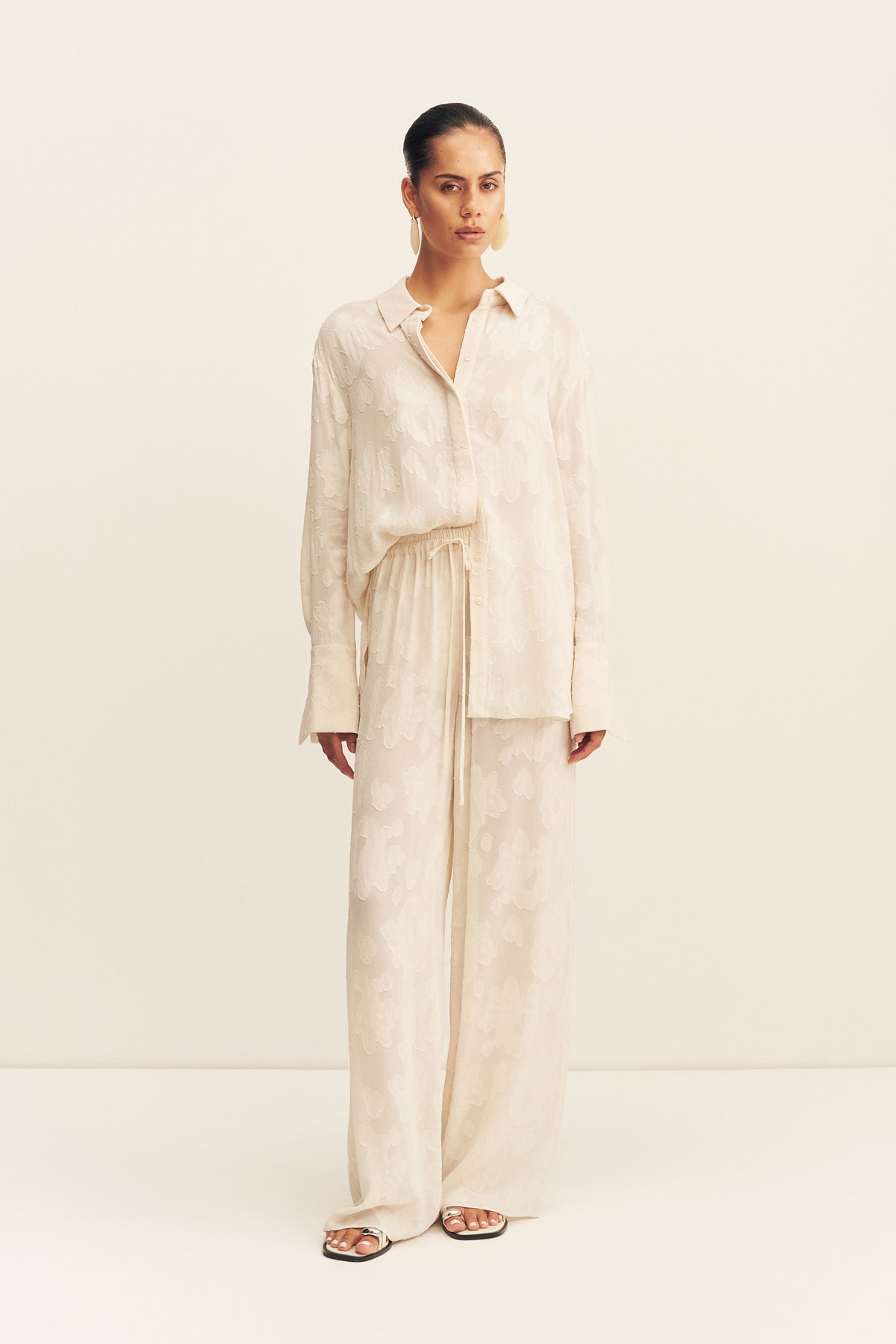 Shona Joy Bowery Jacquard Sheer Pant - Image 1