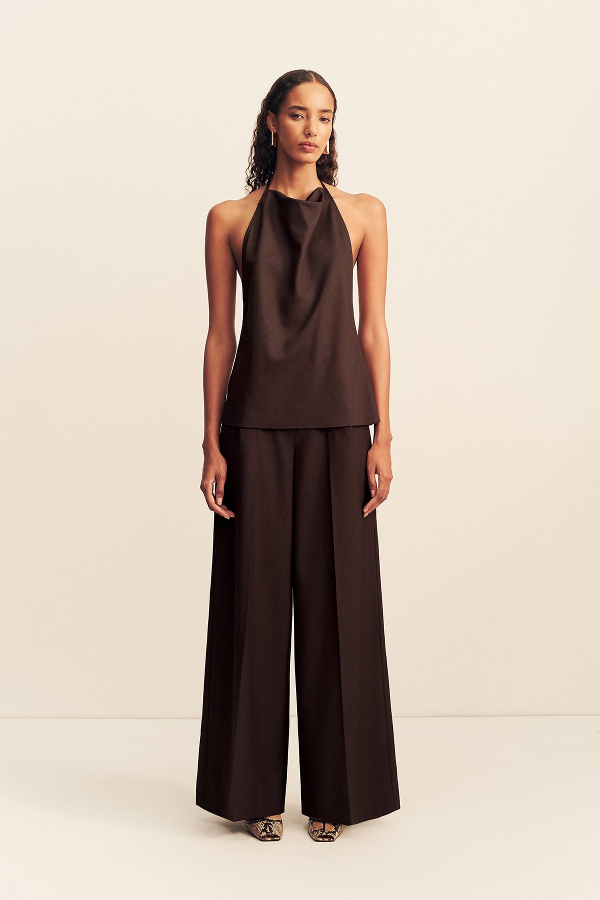 Shona Joy Asher Open Back Cowl Top - Image 1