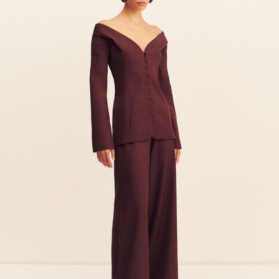 Shona Joy Asher Off Shoulder Fitted Top - Image 2