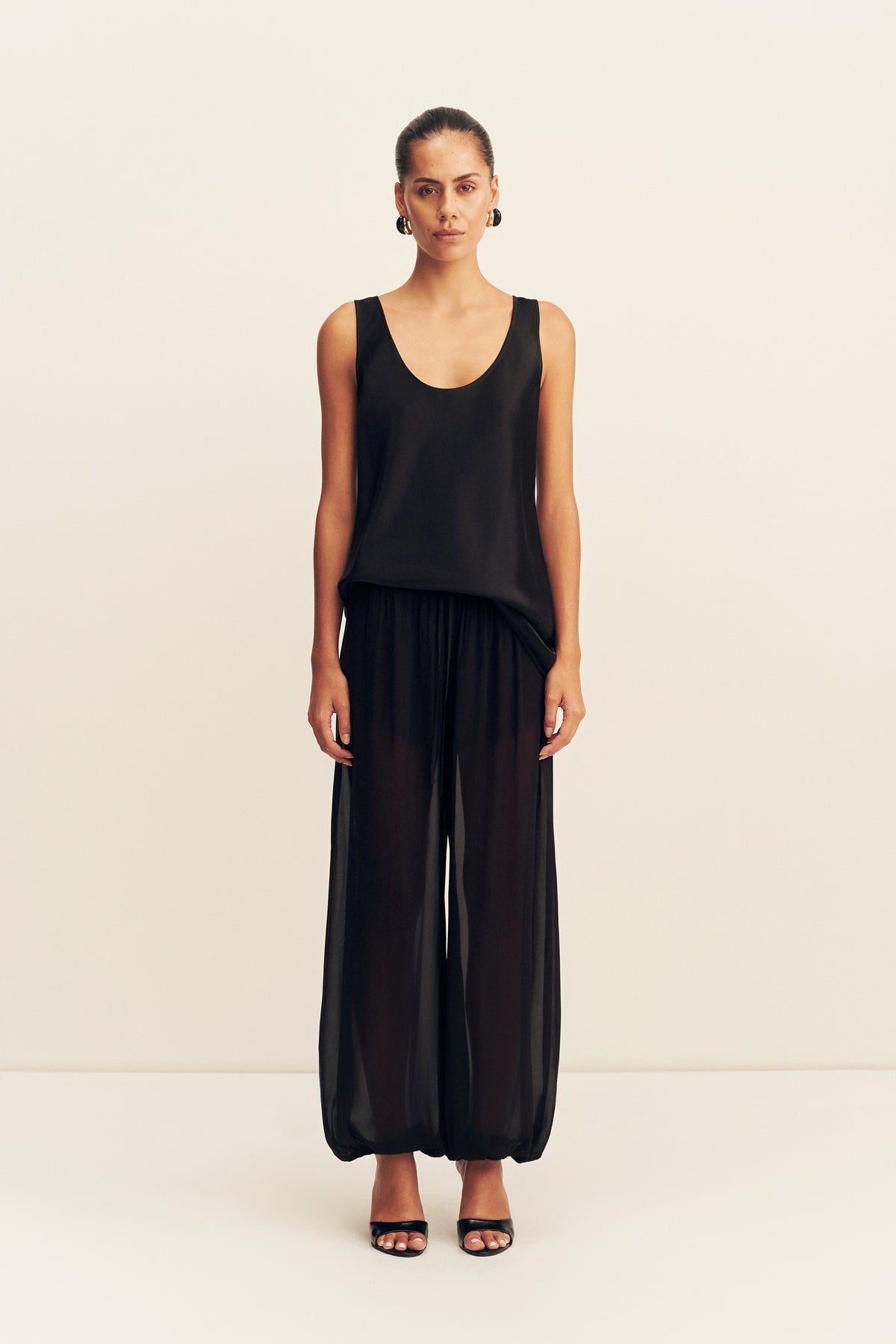 Shona Joy Amina Sheer Harem Pant - Image 1