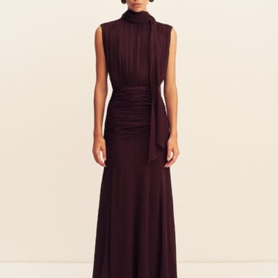 Shona Joy Amina Scarf Neck Maxi Dress - Image 1