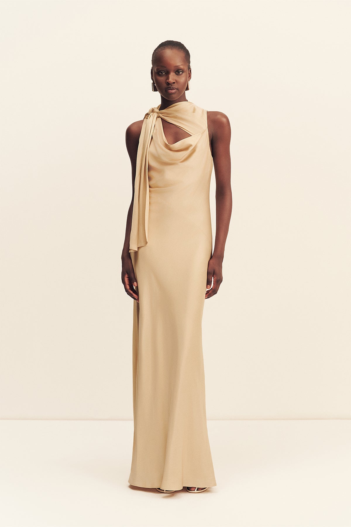 Shona Joy Agnes Tie Cut Out Maxi Dress - Image 1