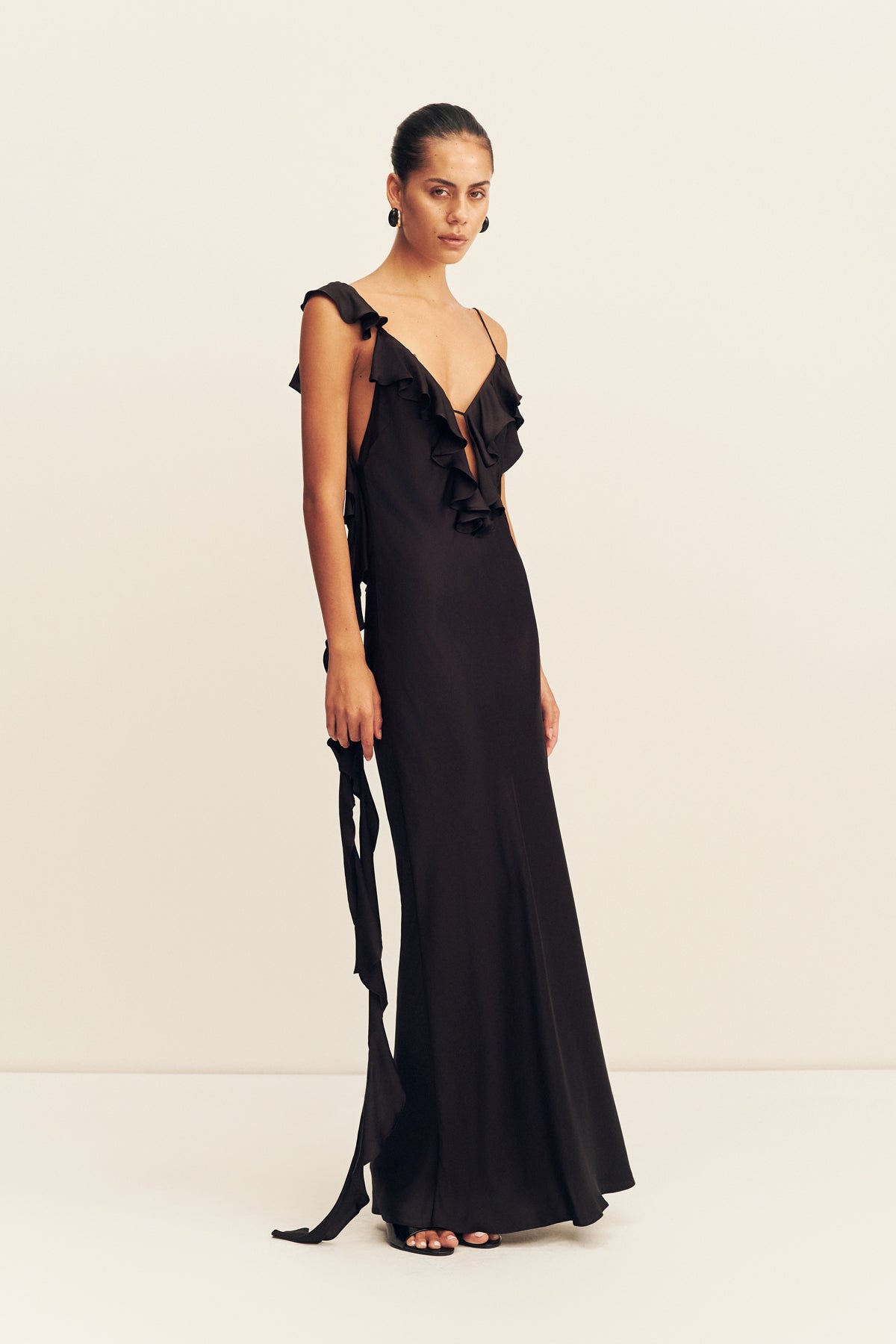 MNSJ041026043652041_3 Shona Joy Agnes Ruffle Slip Bias Maxi Dress - Image 3
