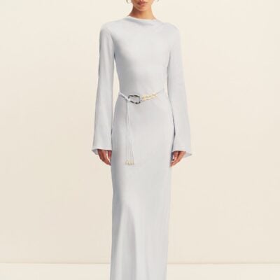 Shona Joy Agnes Long Sleeve Maxi Dress With Belt - Image 1