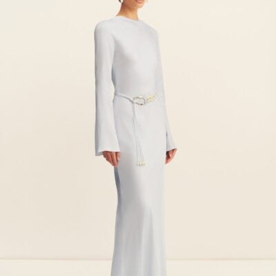 Shona Joy Agnes Long Sleeve Maxi Dress With Belt - Image 2