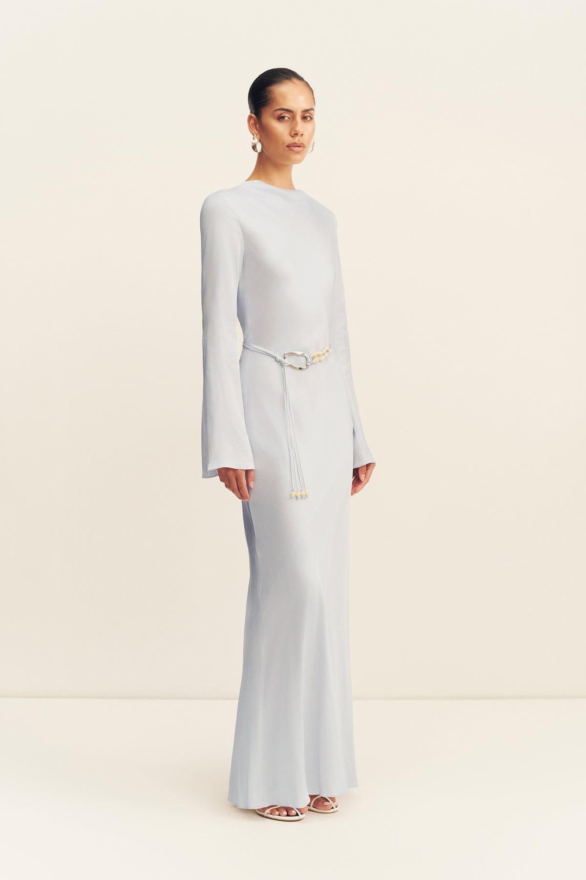 Shona Joy Agnes Long Sleeve Maxi Dress With Belt - Image 2