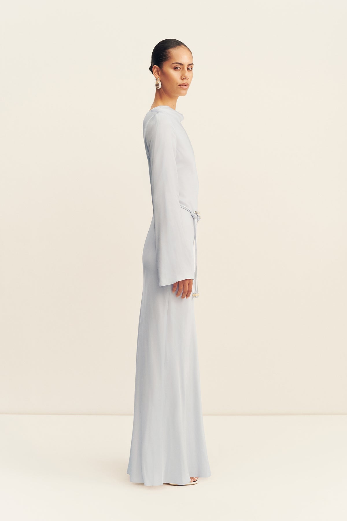 Shona Joy Agnes Long Sleeve Maxi Dress With Belt - Image 3
